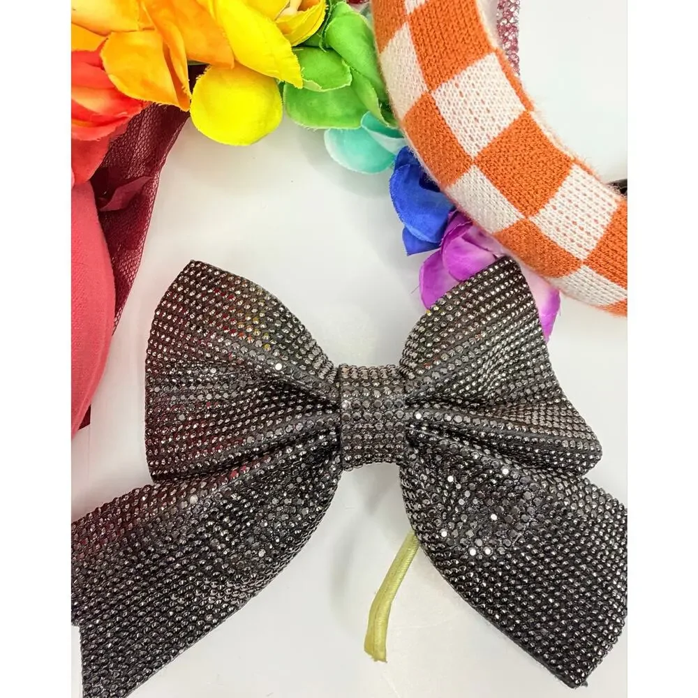 🎀 📦 Girls Hair Accessory Bundle 10 pc - JoJo Siwa Rhinestone Bow & Headbands